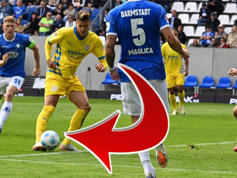 Darmstadt - Eintracht Braunschweig: Der Moment des Ausgleichs.