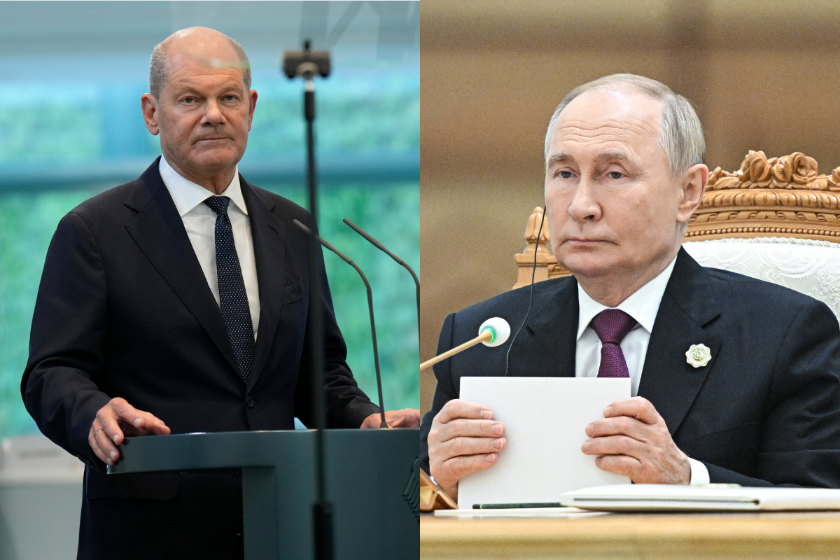 Eine Mehrheit der Deutschen wünscht sich ein Gespräch zwischen Olaf Scholz und Wladmir Putin.