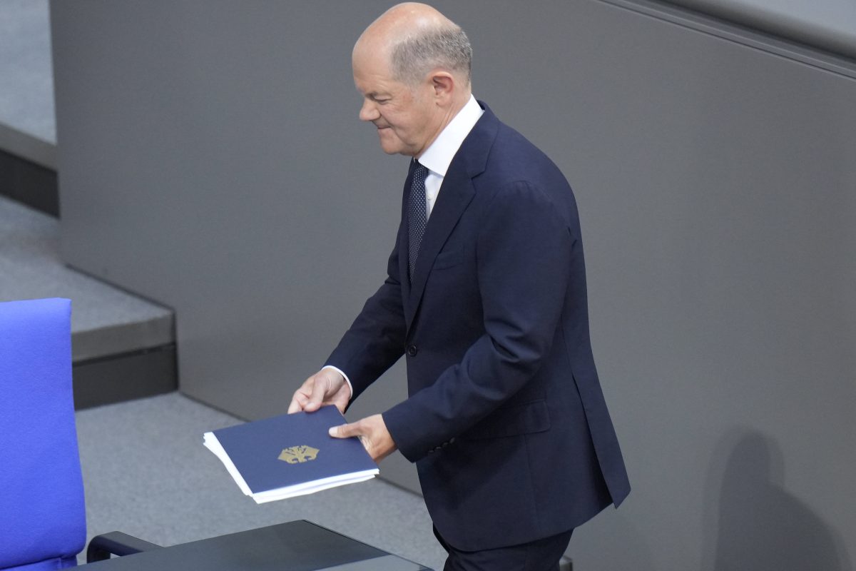 Kanzler Scholz im Bundestag