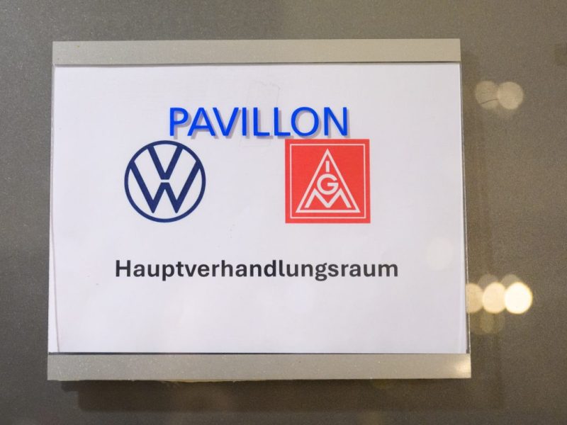 Die Verhandlungsräume in denen VW mit der IG Metall seit Tagen verhandeln.