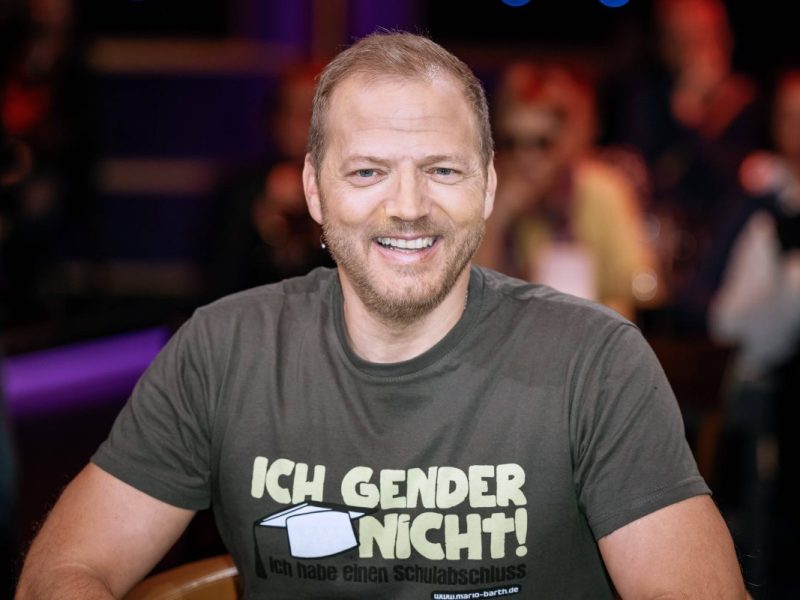 Mario Barth anlässlich der Aufzeichnung der MDR - Talkshow
