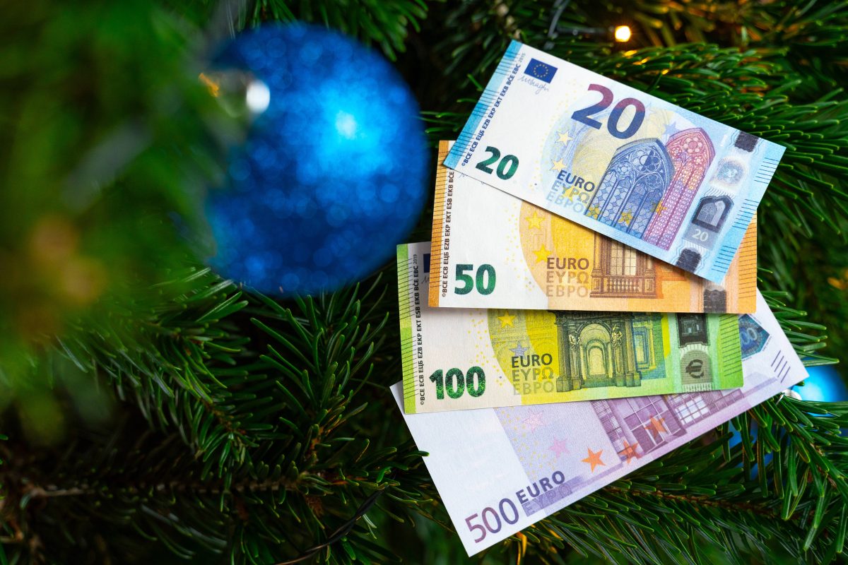 Weihnachten Bargeld