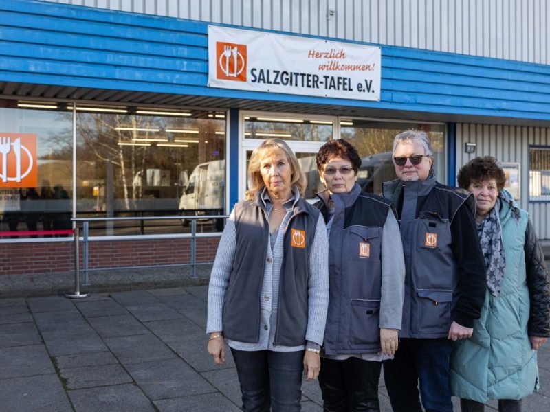 Tafel Salzgitter: Susanne Rötger; Ida Naumov; Schäfgen Horst; Marianne Volkmann