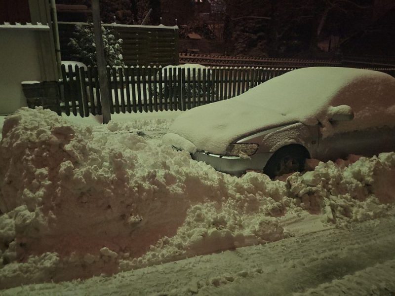 Flos Auto war nicht nur verschneit, sondern auch 