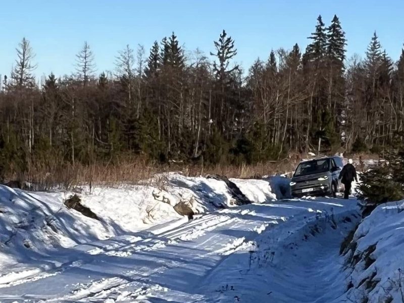Für den VW ging es im Harz nicht weiter.