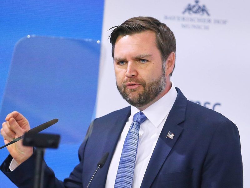 US-Vizepräsident J.D. Vance bei der Münchner Sicherheitskonferenz 2025.