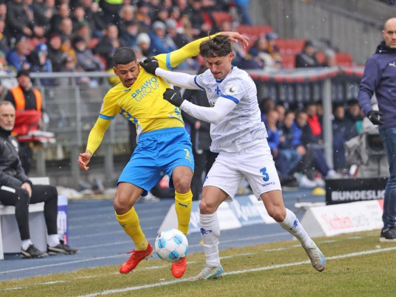 Nach Abpfiff knallte es bei Eintracht Braunschweig gegen Darmstadt nochmal.