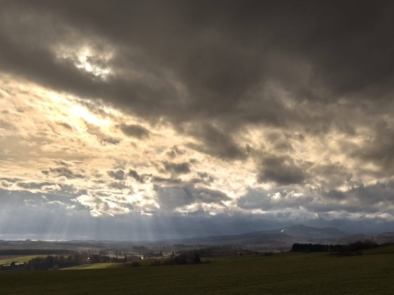 Blick über das Dorf Königshütte im Landkreis Harz in Sachsen-Anhalt