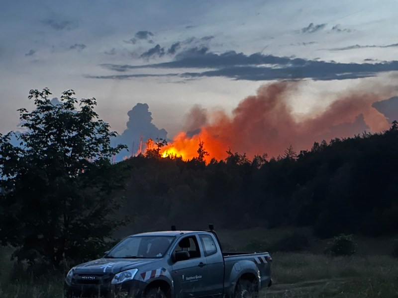 Feuer im Harz.