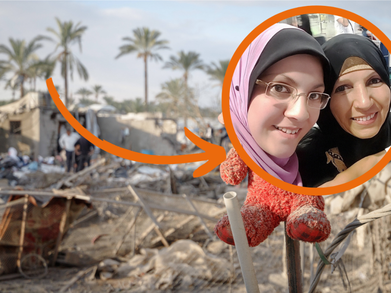Najla Abuhamad kämpft um das Leben ihrer schwerkranken Mutter in Gaza.